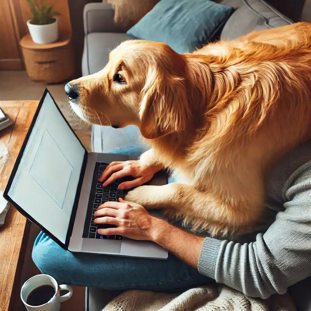 Golden Retriever demanding attention constantly