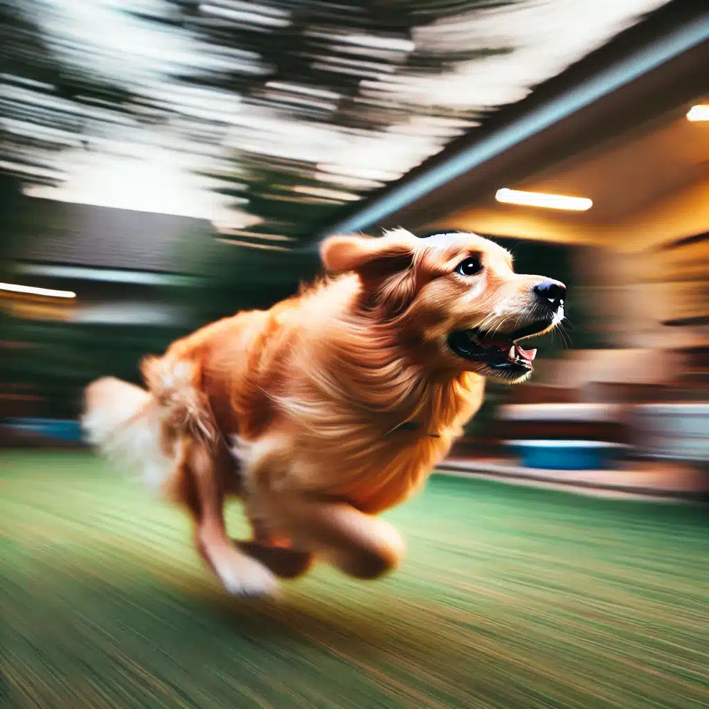 Golden Retriever with infinite energy